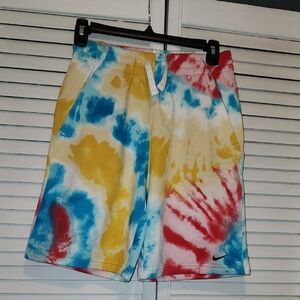 Nike Boy's Multicolor Tie-Dye Shorts